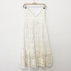 Milly White Lace Eyelet Dress